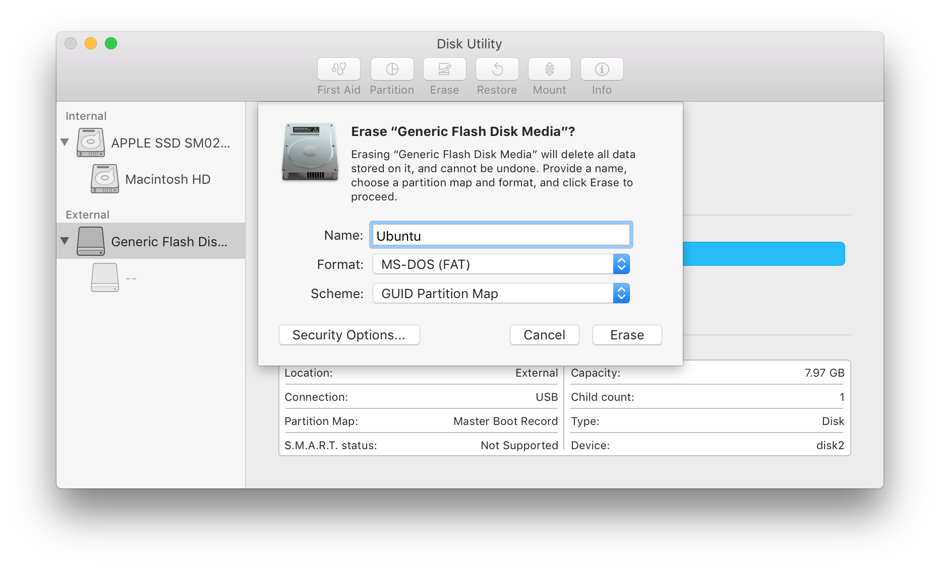 format a usb for mac and windows
